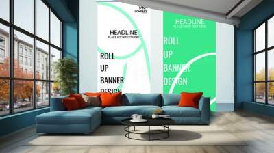 Creative roll up design template Wall mural