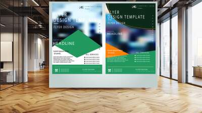 Flyer  Template Design Wall mural