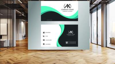 Modern flyer design template Wall mural