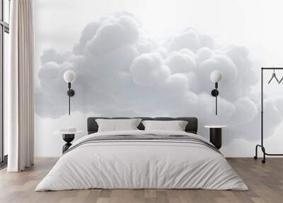 clean white cloud transparent backgrounds Wall mural