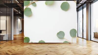 Elegant Botanical Frame for Wedding Decor Wall mural