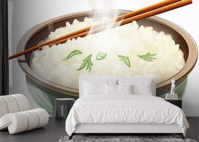 bowl of rice Wall mural