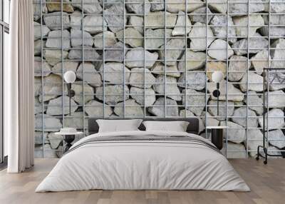 wall stone with steel net Wall mural