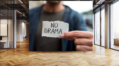 no drama in a piece of paper Wall mural