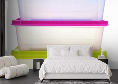 plastic containers Wall mural