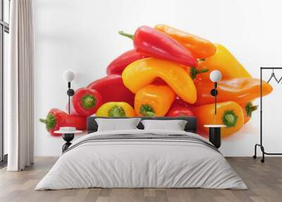 sweet peppers of different colors Wall mural