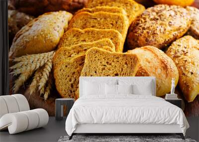 fresh bread Wall mural