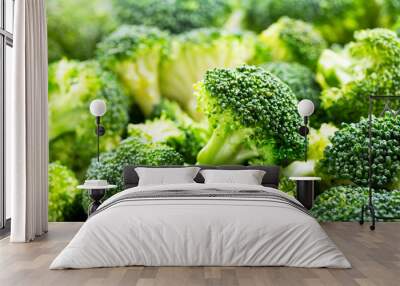 fresh broccoli as background Wall mural