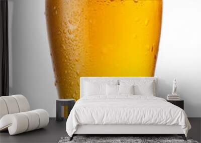 glass of beer isolated on white background Wall mural