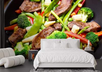 meat with vegetable Wall mural