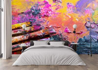 paint brushes Wall mural