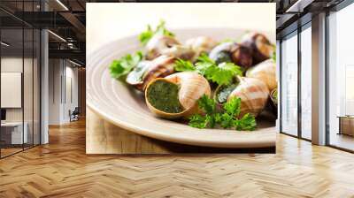 plate of escargots Wall mural