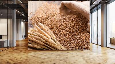 wheat ears and grains Wall mural