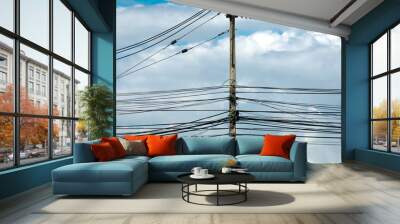 Power line Wall mural