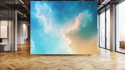 Abstract colorful space galaxy cloud nebula. Universe science astronomy. Supernova background wallpaper Wall mural