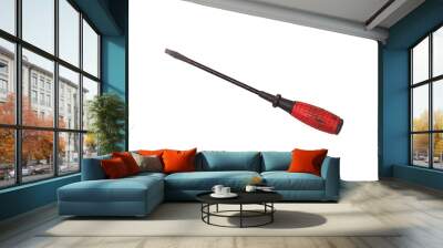 screwdriver isolated on white Wall mural