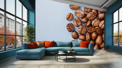 Texture of coffee beans Wall mural