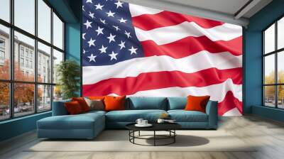 usa flag card  Wall mural