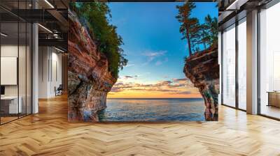 Pictured Rocks, National Lakeshore, Michigan Wall mural