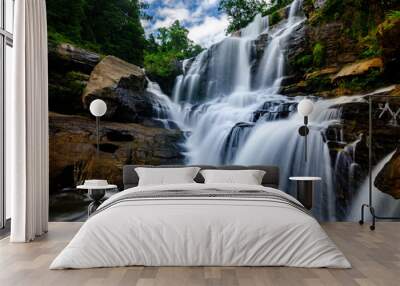 Smooth waterfall Wall mural