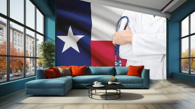 Concept of national healthcare system - State of Texas Wall mural