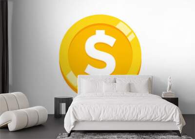 Coin Icon Logo Design Element Wall mural