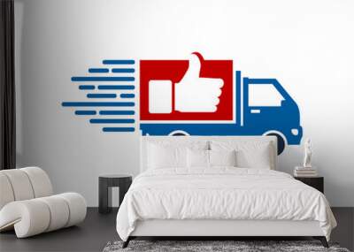 Good Delivery Icon Logo Design Element Wall mural