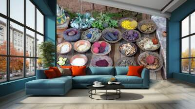 natural dyes of wool Wall mural