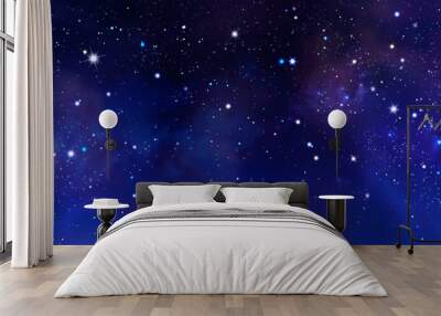 background of the night sky with stars Wall mural