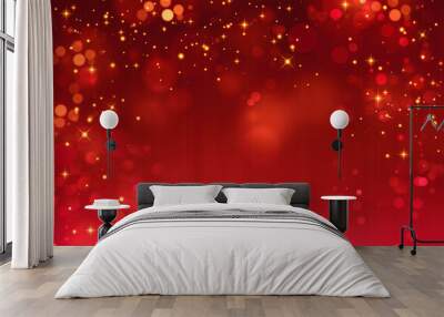 elegant red festive background	 Wall mural