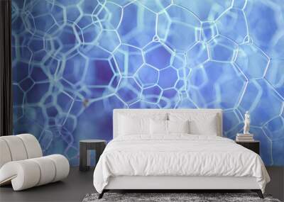 Abstract patterns of soap bubbles. Wall mural