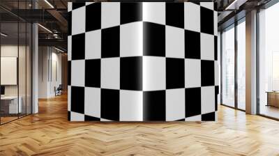 Chess abstract background. 3D render. Wall mural