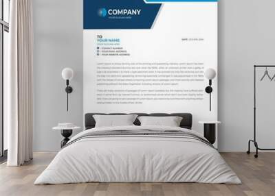 Modern company letterhead Wall mural