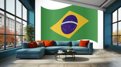 Brazil Flag Illustration Wall mural