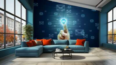 Internet email security Wall mural