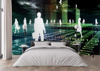 virtual business 03 Wall mural