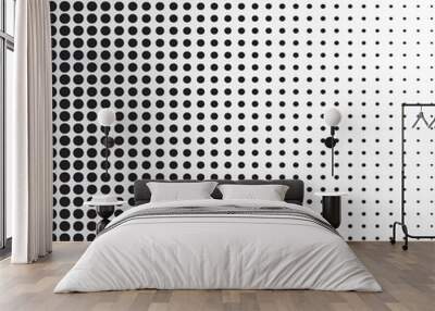 black halftone background 2 Wall mural