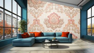 Paper wallpaper with textured patterns Wall mural