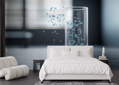 A test tube showcasing a groundbreaking chemical reaction, representing the essence of industrial innovation, Created with Generative AI. Wall mural