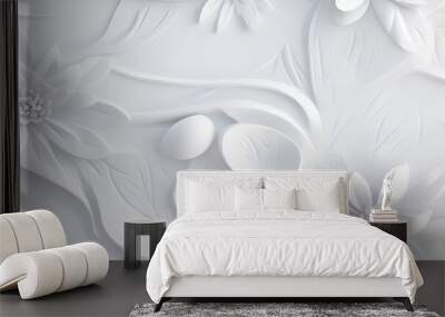 white background | generative AI Wall mural