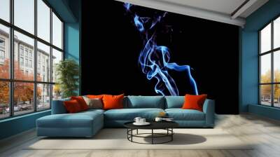 smoke figures illuminated Wall mural