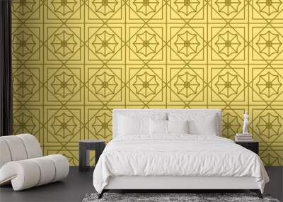 geometric pattern background design graphic vector, editable stroke Wall mural