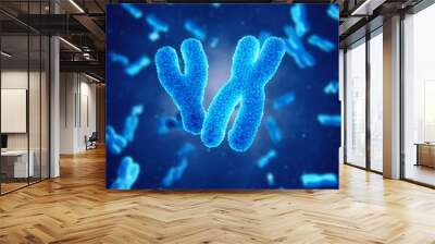 X and Y chromosomes , Genetic disorders and gene therapy Wall mural