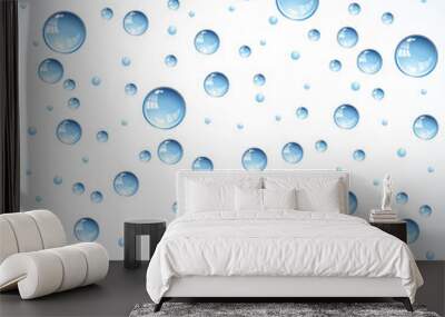 Vector background with water drops Wall mural