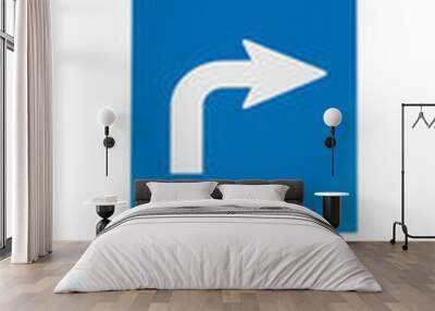 Isolated blue business PICKUP sign. Wall mural