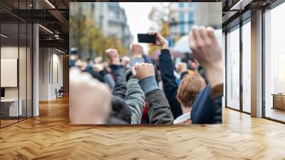 crowd of people Wall mural