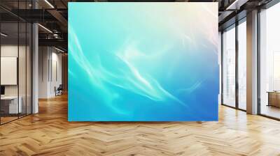 Editable vector background of white cloud detail in a blue sky made using a gradient mesh	 Wall mural