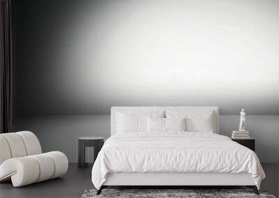 Gray empty room studio gradient used for background and display your product Wall mural