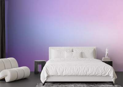 Light Purple Background - Blank Pastel Purple Color Gradient Background Room, Studio, Interior, Illustration Editable Scalable Vector Wall mural