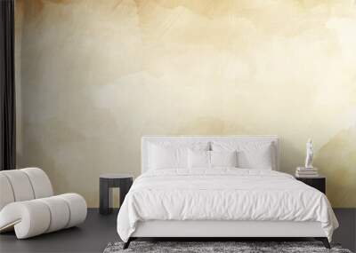 Vector beige gradient background. Simple and soft light brown gold texture. soft solid plain. grunge minimalistic backdrop Wall mural